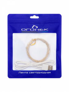 Огонек OG-LDL08 Теплый светодиодная лента 5м (USB)